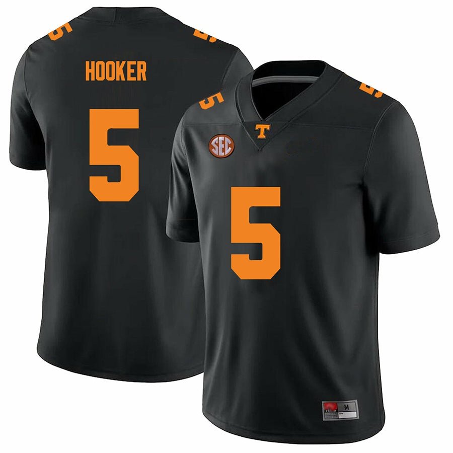 #5 Hendon Hooker Player Tennessee Volunteers Black Home Game College Jerseys