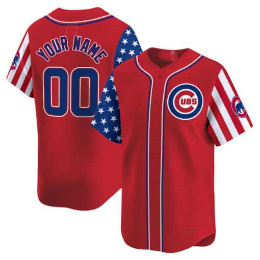 Custom C.Cubs Independence Day Vapor Premier Limited Stitched Baseball Jerseys