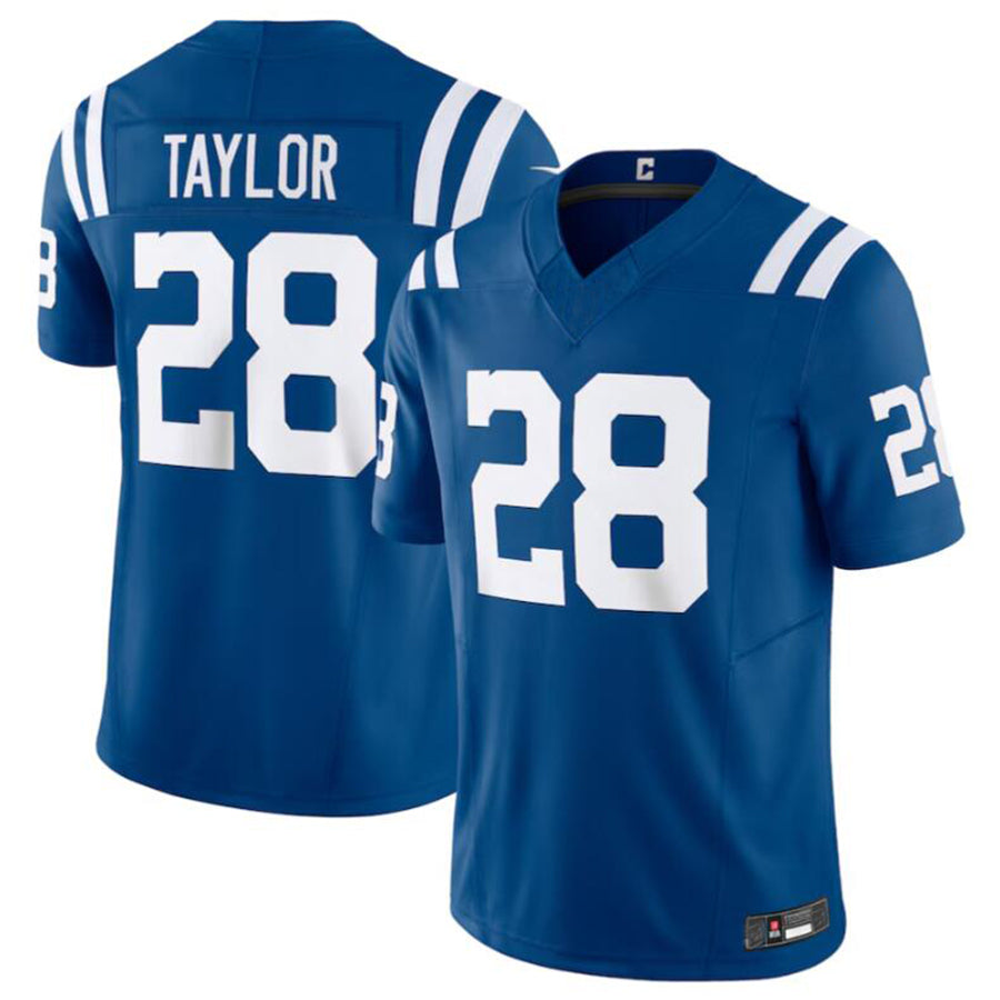#28 Jonathan Taylor IN.Colts Vapor F.U.S.E. Limited Jersey -Royal Player Football Jerseys