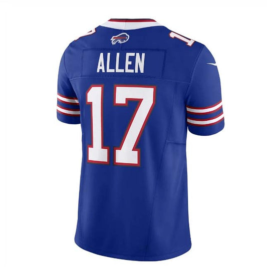 B.Bills #17 Josh Allen Royal Vapor F.U.S.E. Limited Player Jersey ¨C Home American Football Jerseys