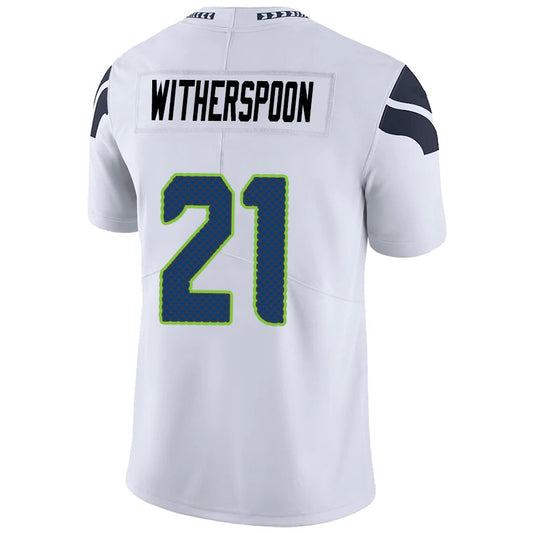 #21 Devon Witherspoon Player S.Seahawks White Vapor F.U.S.E. Limited Football Jerseys