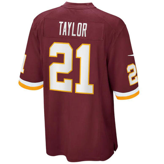 W.Commanders #21 Sean Taylor  Player Red Stitched Game Football Jerseys