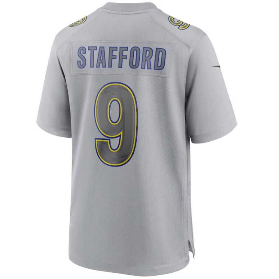 #9 Matthew Stafford LA.Rams Gray Game Stitched Football Jerseys