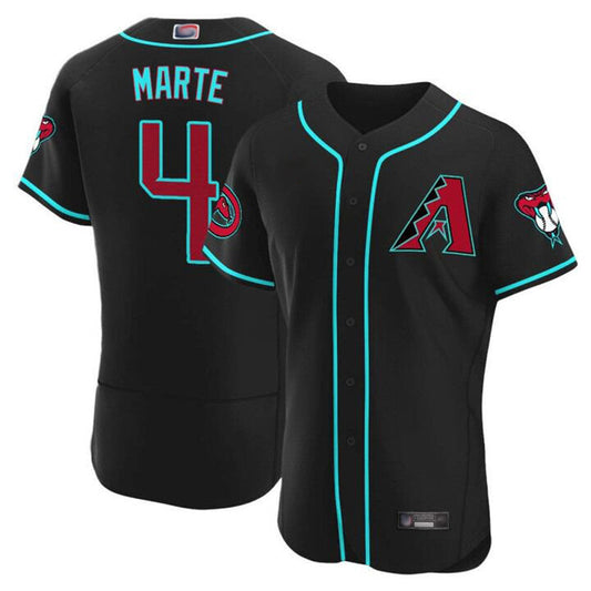A.Diamondbacks #4 Ketel Marte Black Limited Baseball Jerseys