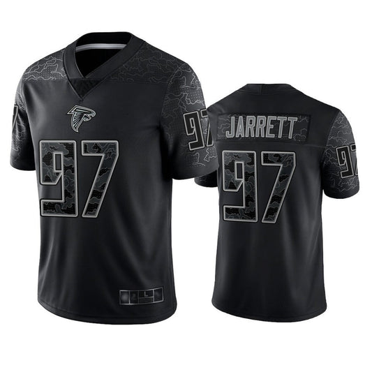 A.Falcons #97 Grady Jarrett Player Black RFLCTV Limited Football Jerseys