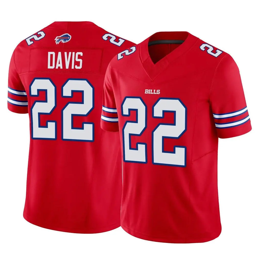 B.Bills #22 Ray Davis Player Red Vapor F.U.S.E. Limited Football Jerseys