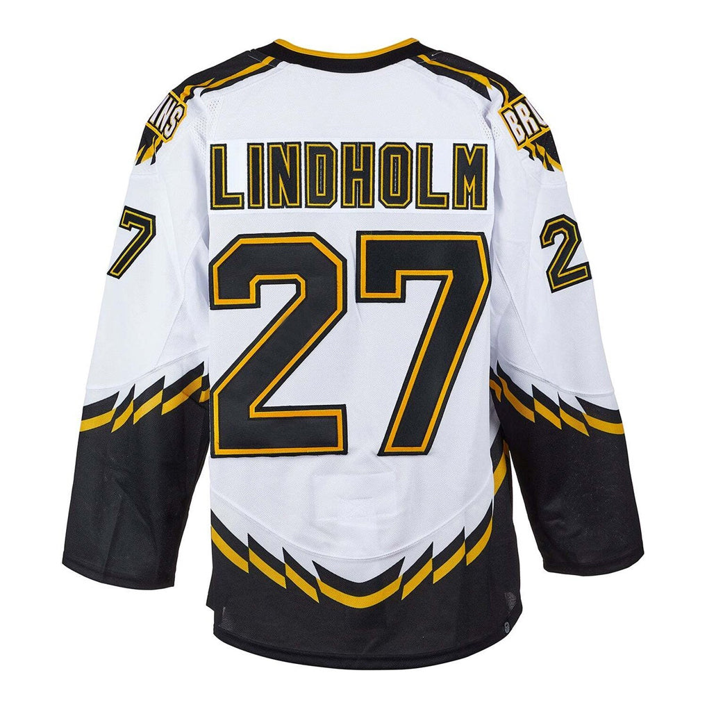 B.Bruins #27 Hampus Lindholm Player White Home Game Hockey Jerseys