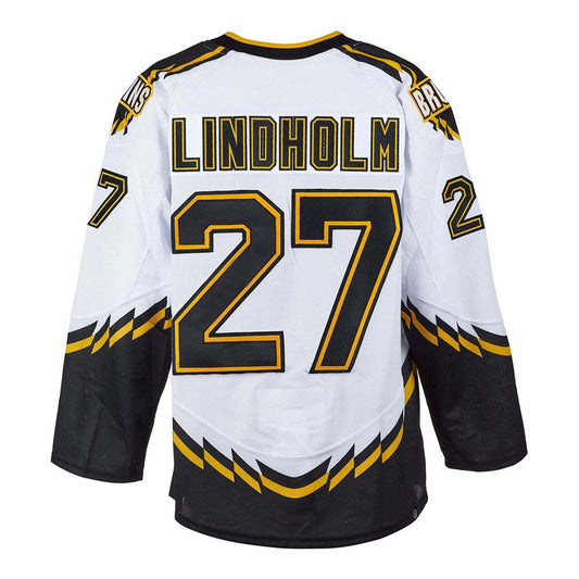 B.Bruins #27 Hampus Lindholm Player White Home Game Hockey Jerseys