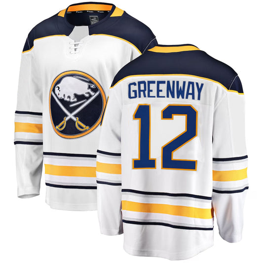 B.Sabres #12 Jordan Greenway Player Global Series Game Hockey Jerseys