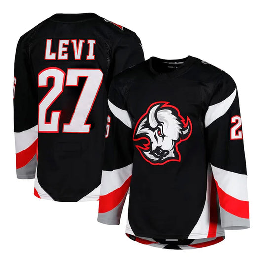 B.Sabres #27 Devon Levi Player Breakaway Fanatics Special Edition Black Hockey Jerseys