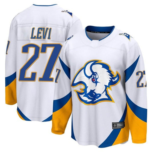 B.Sabres #27 Devon Levi Player Breakaway Fanatics Special Edition White Hockey Jerseys