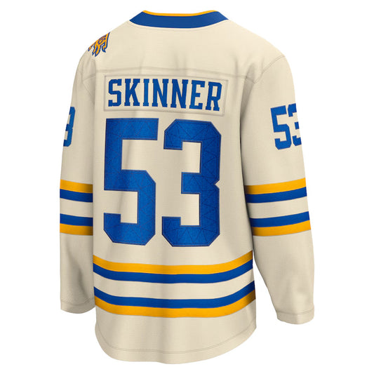 B.Sabres #53 Jeff Skinner Player Fanatics Classic Breakaway Cream Hockey Jerseys