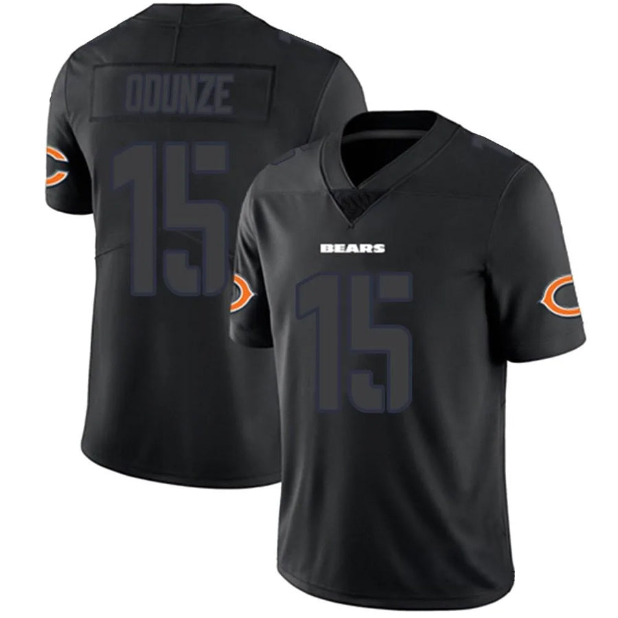 C.Bears #15 Rome Odunze Player Legend Limited Black Game Football Jerseys