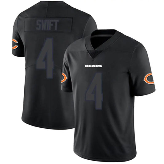 C.Bears #4 D'Andre Swift Player Limited Black Impact Football Jerseys