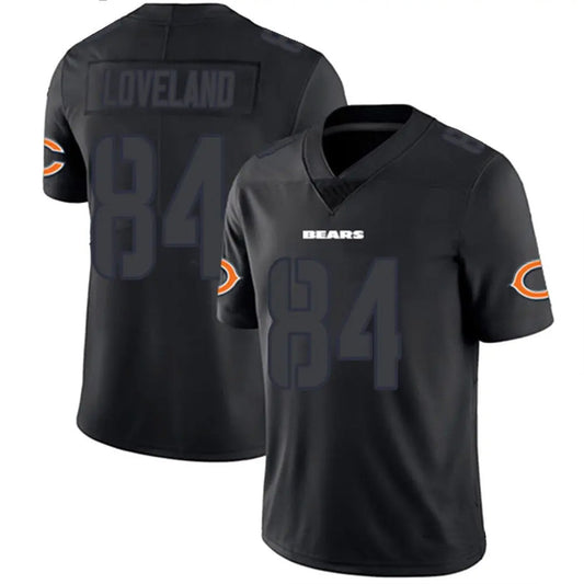 C.Bears #84 Colston Loveland Player Limited Black Impact Football Jerseys