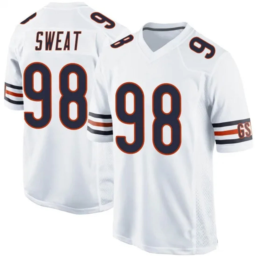 C.Bears #98 Montez Sweat Player White Game Football Jerseys