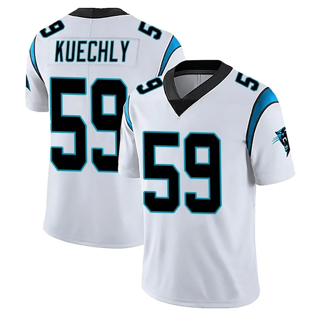C.Panthers #59 Luke Kuechly Player White Vapor Limited Football Jerseys