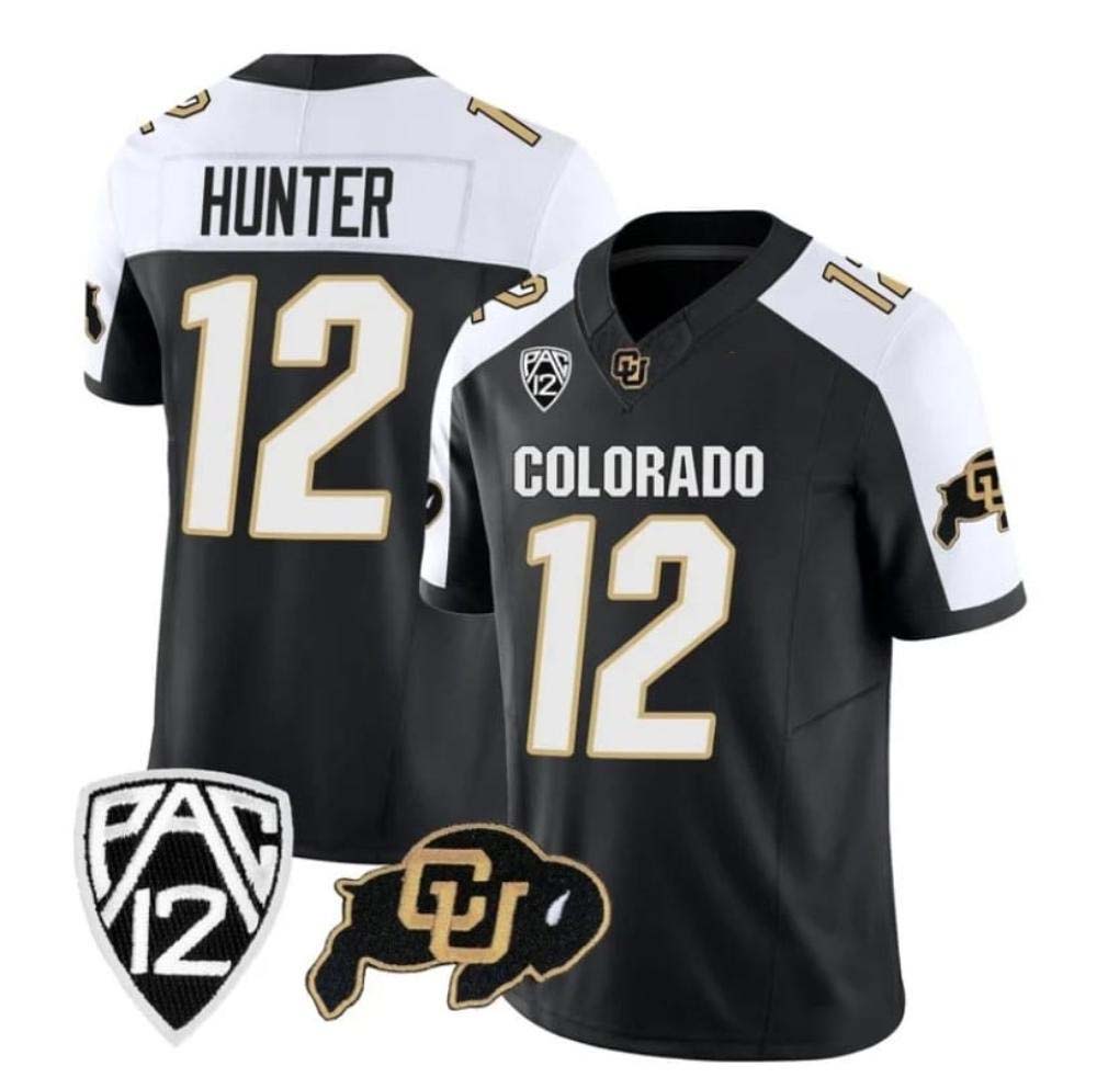 C.Buffaloes #12 Travis Hunter Player Black Limited Football Stitched American College Jerseys