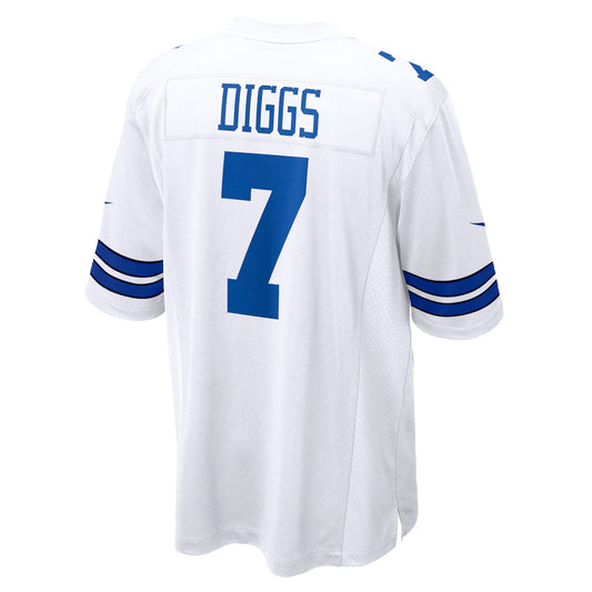 D.Cowboys #7 Trevon Diggs Player Whtie Home Game Football Jerseys