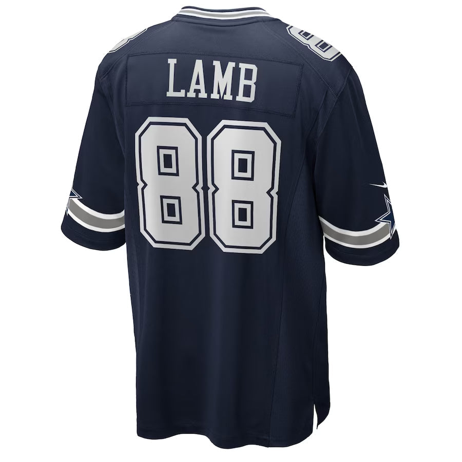 D.Cowboys #88 CeeDee Lamb Player Navy Home Game Football Jerseys