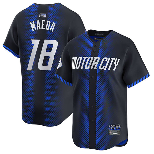 D.Tigers #18 Kenta Maeda Player City Connect Limited Baseball Jerseys