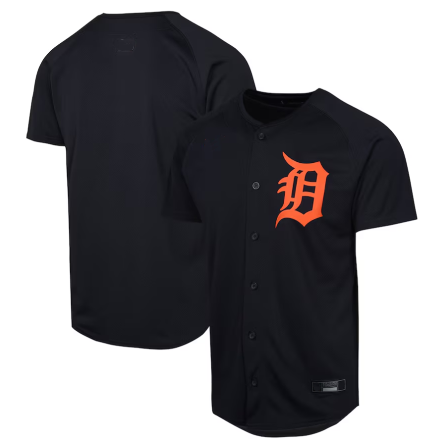 D.Tigers Blank Player Navy Alternate Limited Baseball Jerseys