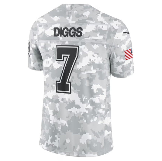 D.Cowboys #7 Trevon Diggs Player Arctic Camo Salute to Service Limited Stitched American Football Jerseys