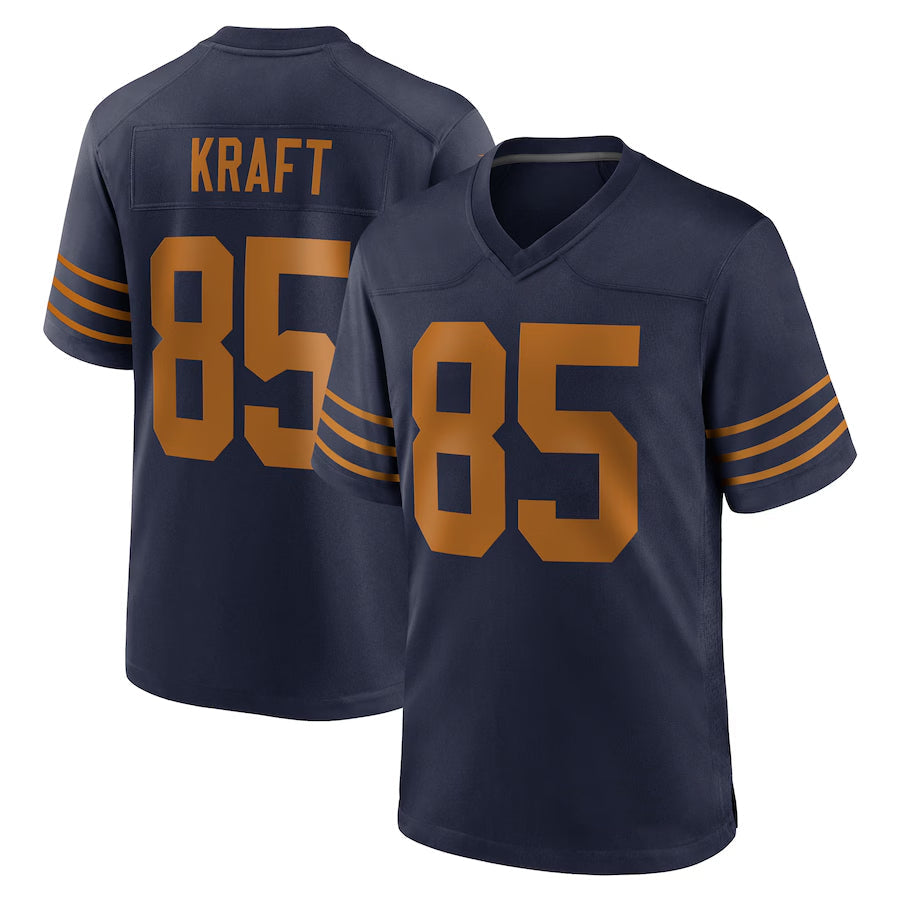 GB.Packers #85 Tucker Kraft Player Navy The 1923 Classic Game Football Jerseys