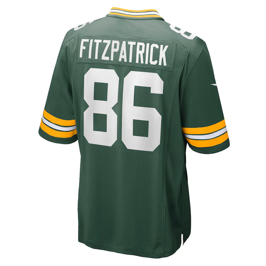 GB.Packers #86 John FitzPatrick Player Green Home Game Football Jerseys