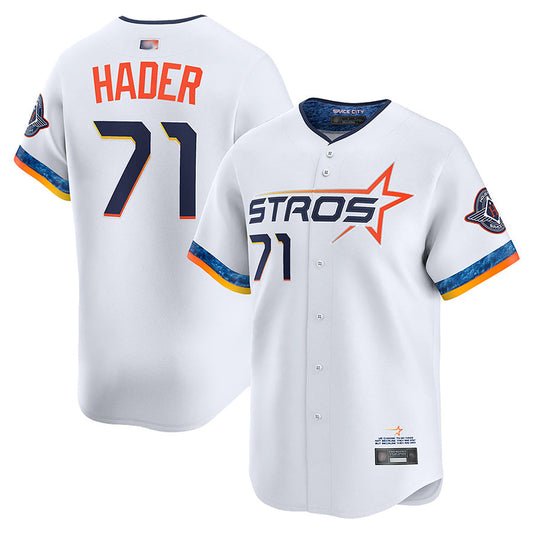 H.Astros #71 Josh Hader Player White City Connect Limited Baseball Jerseys
