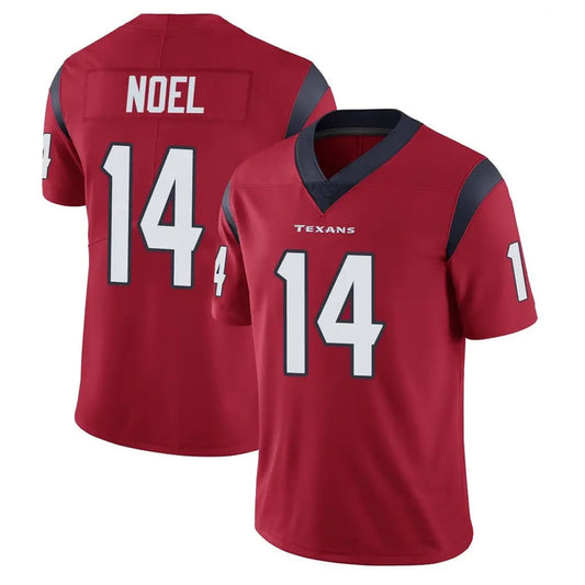 H.Texans #14 Jaylin Noel Player Red Vapor Limited Football Jerseys