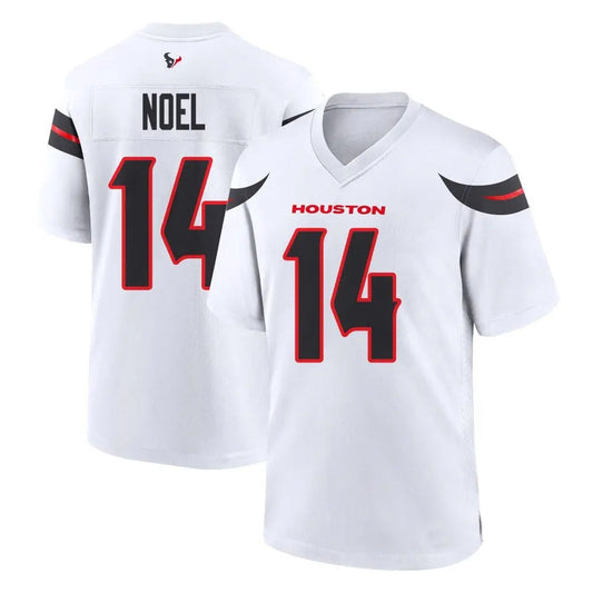 H.Texans #14 Jaylin Noel Player White Home Game Football Jerseys