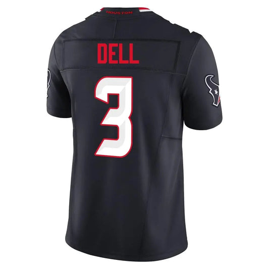 H.Texans #3 Tank Dell Player Navy Alternate Vapor F.U.S.E. Limited Football Jerseys