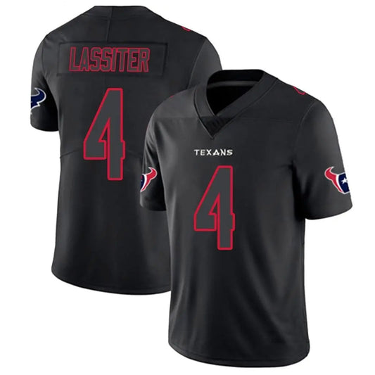 H.Texans #4 Kamari Lassiter Player Limited Black Impact Football Jerseys
