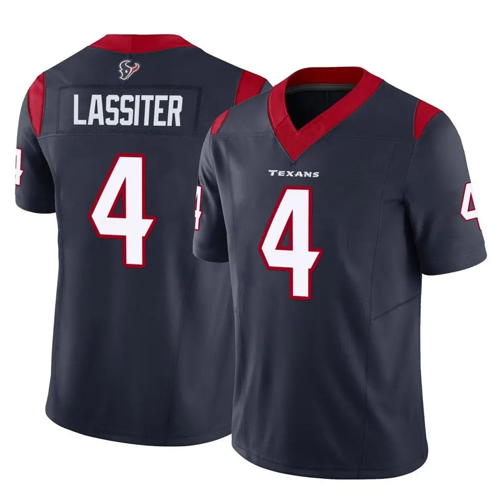 H.Texans #4 Kamari Lassiter Player Vapor F.U.S.E. Limited Navy Football Jerseys