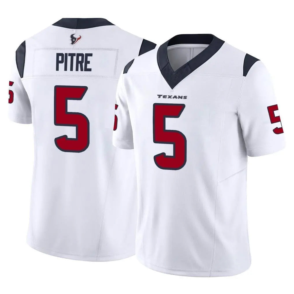 H.Texans #5 Jalen Pitre Player White Vapor F.U.S.E. Limited Football Jerseys