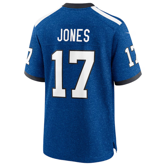 IN.Colts #17 Daniel Jones Player Alternate 2 Indiana Nights Game Football Jerseys