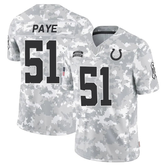 IN.Colts #51 Kwity Paye Player Arctic Camo Salute to Service Limited Football Jerseys