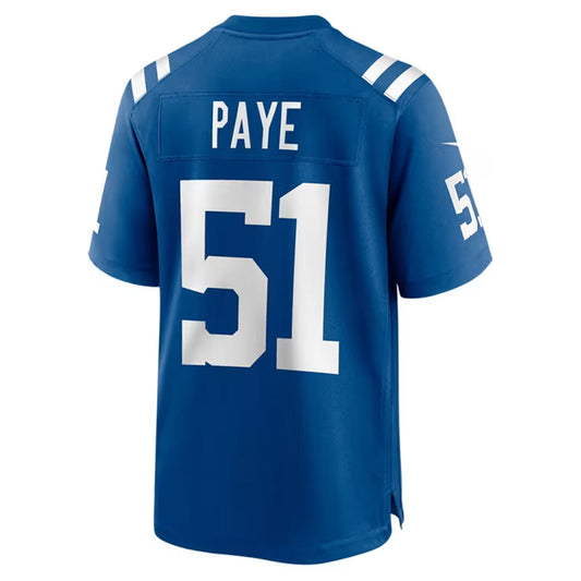 IN.Colts #51 Kwity Paye Player Royal Home Game Football Jerseys