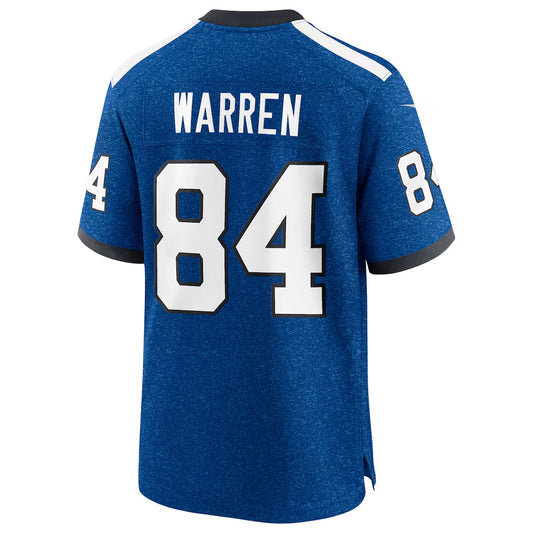 IN.Colts #84 Tyler Warren Player Alternate 2 Indiana Nights Royal Football Jerseys