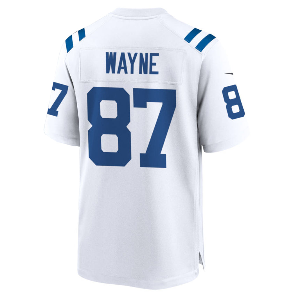 IN.Colts #87 Reggie Wayne Player White Home Game Football Jerseys