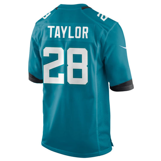 J.Jaguars #28 Fred Taylor Player Teal Home Game Football Jerseys