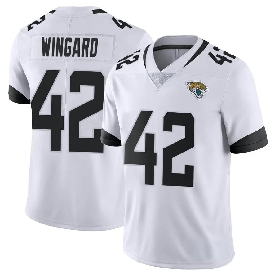J.Jaguars #42 Andrew Wingard Player White Vapor Limited Football Jerseys