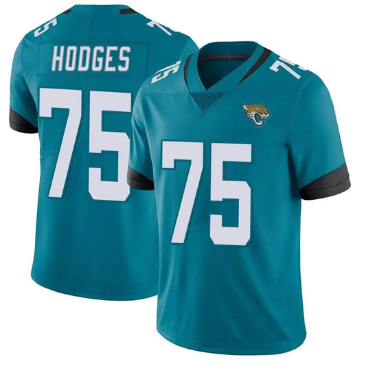 J.Jaguars #75 Cooper Hodges Player Vapor Untouchable Limited Teal Football Jerseys