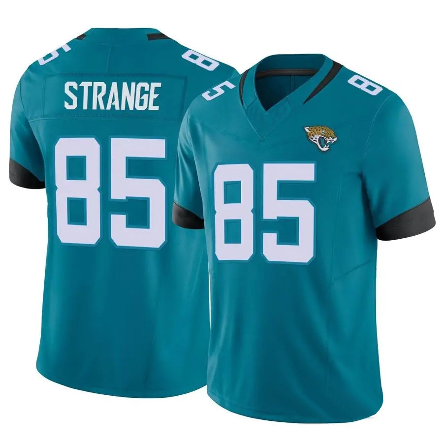J.Jaguars #85 Brenton Strange Player Teal Vapor F.U.S.E. Limited Teal Football Jerseys