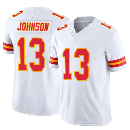 KC.Chiefs #13 Nazeeh Johnson Player White Vapor F.U.S.E. Limited Stitched Football Jerseys