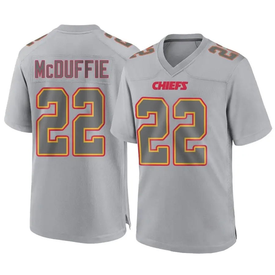 KC.Chiefs #22 Trent McDuffie Player Gray Limited Game Football Jerseys