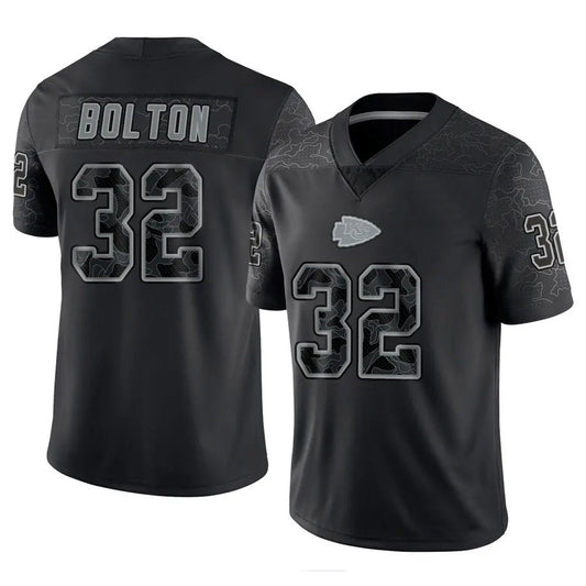 KC.Chiefs #32 Nick Bolton Player Black RFLCTV Limited Football Jerseys