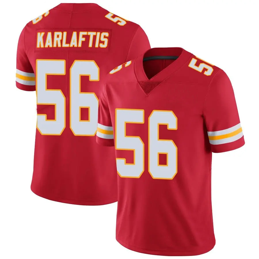 KC.Chiefs #56 George Karlaftis Player Red Vapor Limited Game Football Jerseys
