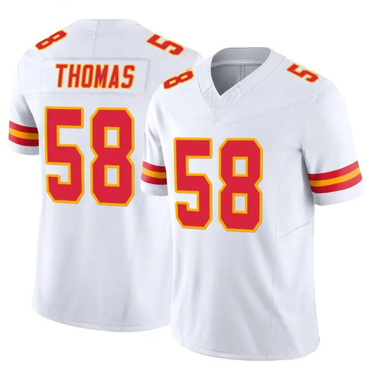 KC.Chiefs #58 Derrick Thomas Player White Vapor F.U.S.E. Limited Stitched Football Jerseys